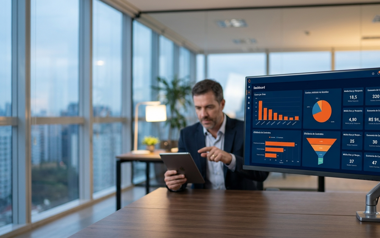 KPIs e métricas do departamento jurídico corporativo